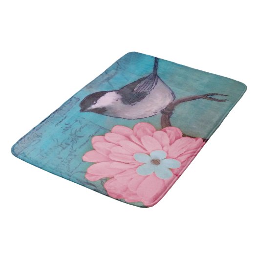 Zwarte cichorei Bath Mat (Gekanteld)