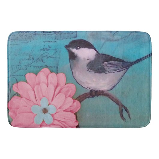 Zwarte cichorei Bath Mat (Voorkant)