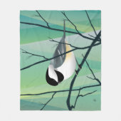 Zwarte cichorei fleece deken (Voorkant)