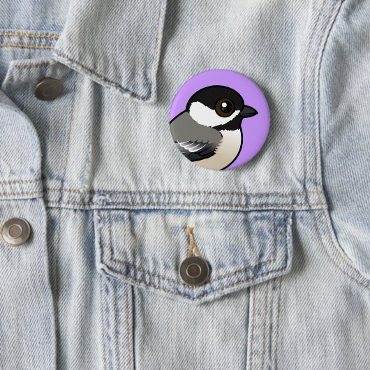 Zwarte cichorei ronde button 5,7 cm (In situ)