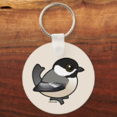 Zwarte cichorei sleutelhanger (Achterkant)