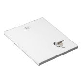 " zwarte cichorei " - vogel notitieblok (Schuin)