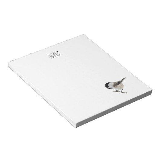 " zwarte cichorei " - vogel notitieblok (Schuin)