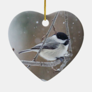Zwarte cichorei - Zongvogel Keramisch Ornament
