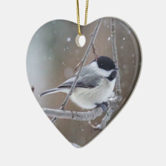 Zwarte cichorei - Zongvogel Keramisch Ornament (Links)