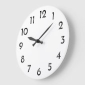 zwarte cijfers van de wijzerplaat grote klok (Hoek)