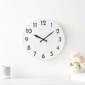 zwarte cijfers van de wijzerplaat grote klok (Huis)