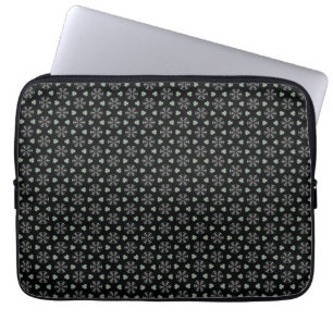 Zwarte Circular Delight Laptop Bag Sleeve