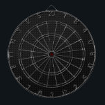 Zwarte Cirkel Afdrukkool Dartboard Dart Board Dartbord<br><div class="desc">Zwarte cirkel print geometrisch patroondartboard. Ideaal geschenk voor de darts aficionado.</div>
