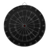 Zwarte Cirkel Afdrukkool Dartboard Dart Board Dartbord (Voorkant)