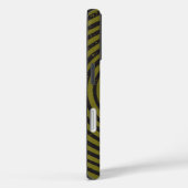 Zwarte cirkel labyrint (olijf) Fine Art Case-Mate iPhone Case (Achterkant / Rechts)