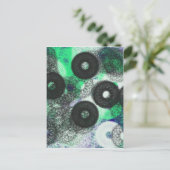 zwarte cirkel mysterie en donker briefkaart (Staand voorkant)