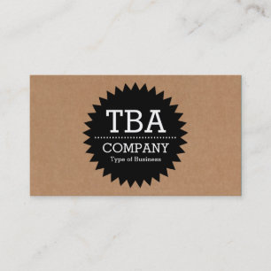 Zwarte Cirkel Star v2 - Kartonnen doos Visitekaartje