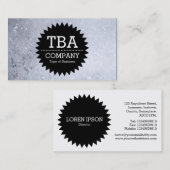 Zwarte Cirkel Star v2 - Zeepbels Visitekaartje (Voorkant / Achterkant)