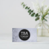 Zwarte Cirkel Star v2 - Zeepbels Visitekaartje (Staand voorkant)