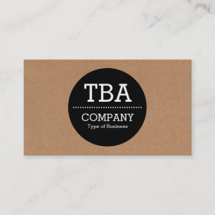 Zwarte Cirkel v2 - Kartonnen doos Visitekaartje