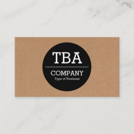 Zwarte Cirkel v2 - Kartonnen doos Visitekaartje