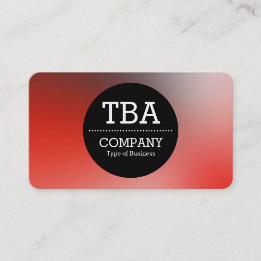 Zwarte Cirkel v2 - Zachte gradiënt Visitekaartje (Voorkant)