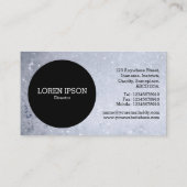 Zwarte Cirkel v2 - Zeepbels Visitekaartje (Achterkant)