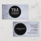 Zwarte Cirkel v3 - Zeepbels Visitekaartje (Voorkant / Achterkant)