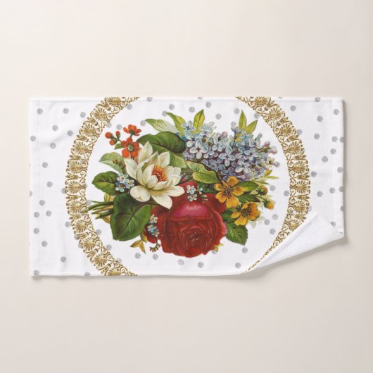 Zwarte Cirkel Victoriaans Bathroom-handdoeksets Bad Handdoek (Handdoek)