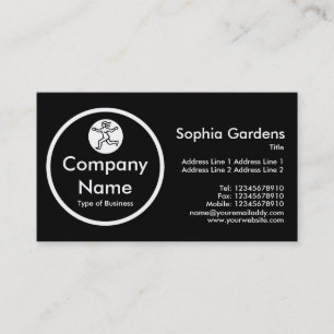 Zwarte cirkel - zwart visitekaartje