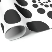 Zwarte cirkels cadeaupapier (Rol Hoek)