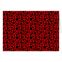 Zwarte cirkels met donkerrood