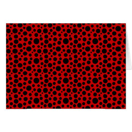 Zwarte cirkels met donkerrood