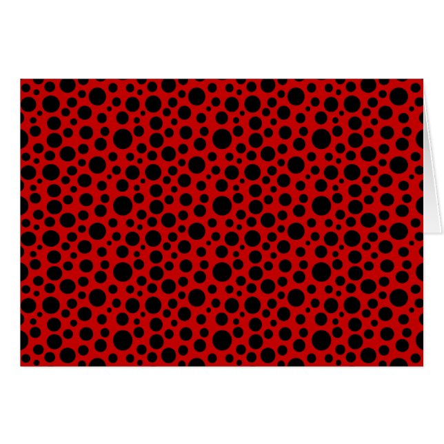 Zwarte cirkels met donkerrood (Voorkant Horizontaal)