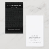 Zwarte cirkels patroon voor sieraden ontwerp visitekaartje (Voorkant / Achterkant)