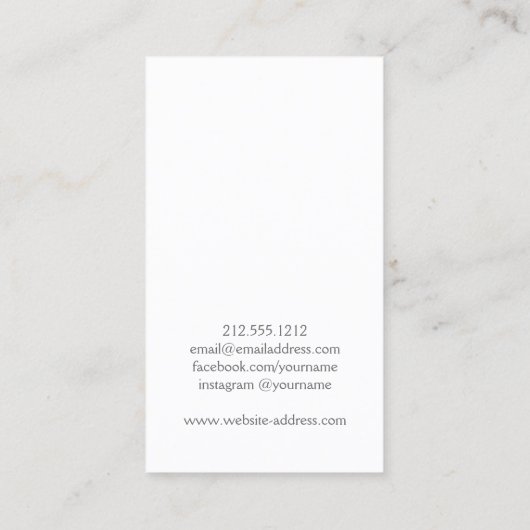 Zwarte cirkels patroon voor sieraden ontwerp visitekaartje (Achterkant)