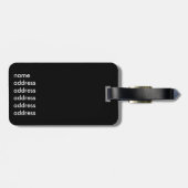 Zwarte Citroen 2CV Bagagelabel (Achterkant horizontaal)