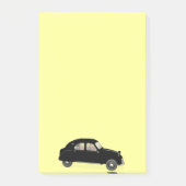 Zwarte Citroen 2CV Post-it® Notes (Voorkant)