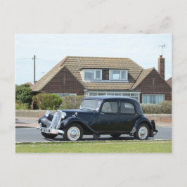 Zwarte Citroen Traction Avant Briefkaart