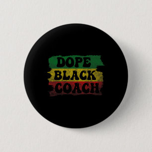 Zwarte Coach Afro-Amerikaanse Zwarte Geschiedenis  Ronde Button 5,7 Cm