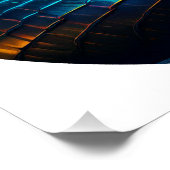 Zwarte cobra slang in je gezicht perfect poster (Hoek)