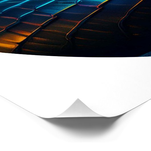 Zwarte cobra slang in je gezicht perfect poster (Hoek)