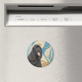 Zwarte Cocker Spaniel en Dragonflies Magnet (Insitu (Vaatwasser))