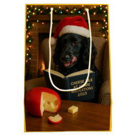 Zwarte Cocker Spaniel Kerstcadeauttas Medium Cadeauzakje