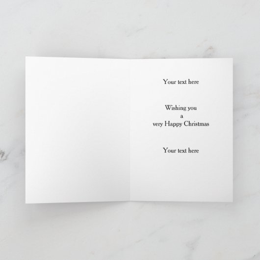 Zwarte Cocker Spaniel Kerstkaart Kaart (Binnen)