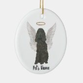 Zwarte Cocker Spaniel Sympathie Monument  Keramisch Ornament (Rechts)