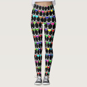 zwarte cocktails leggings (Voorkant)