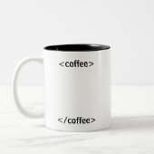 Zwarte Code Koffie Grappige Programmeur Mok (Links)