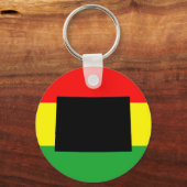 Zwarte Colorado op Rasta kleuren Sleutelhanger (Voorkant)