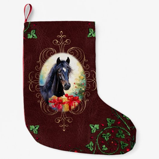 Zwarte Colt en kerstcadeaus Kleine Kerstsok (Voorkant)