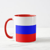 Zwarte Combo-Mok met Russische vlag Mok (Links)