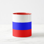 Zwarte Combo-Mok met Russische vlag Mok (Midden)