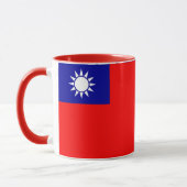 Zwarte Combo Mok met Taiwanese vlag (Links)