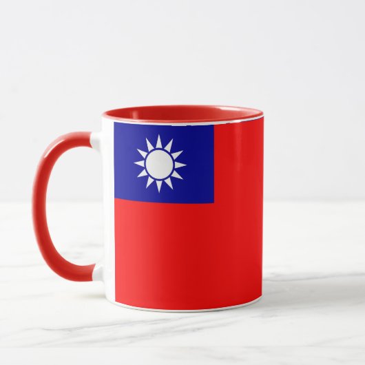 Zwarte Combo Mok met Taiwanese vlag (Links)